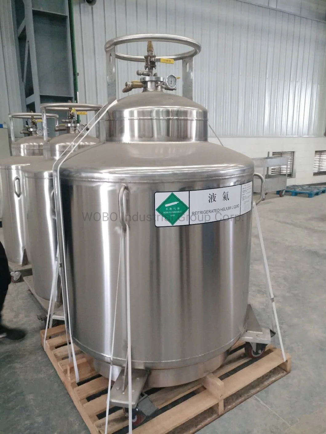 Stainless Steel Liquid Helium Dewar Cylinder for Transportation Storage