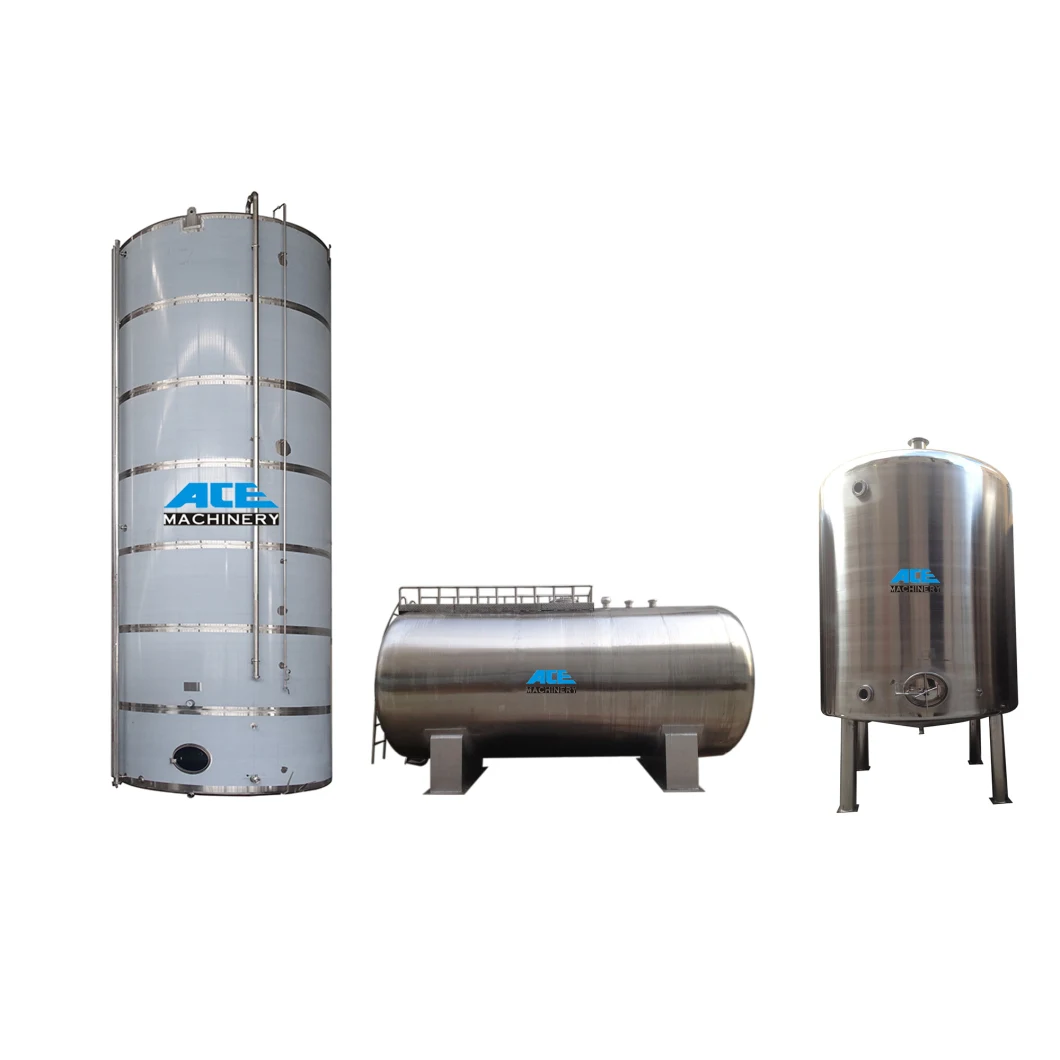 Factory Price Stainless Steel 500 Liter Water Storage Tank Gallon Fuel Tanks 50 Ton LPG